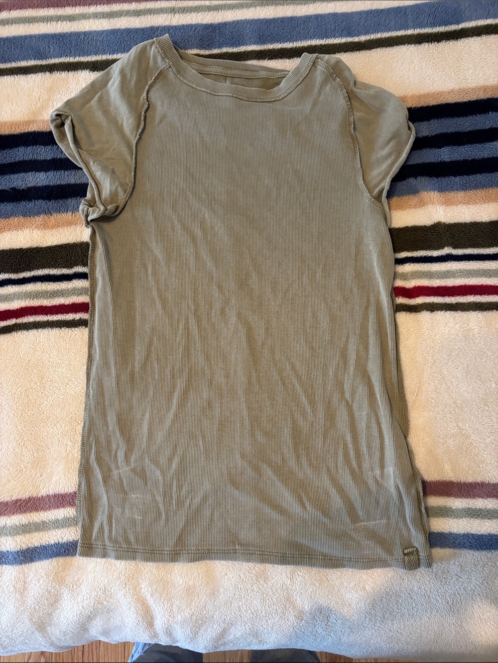 We The Free Olive Green Short Sleeve Tee